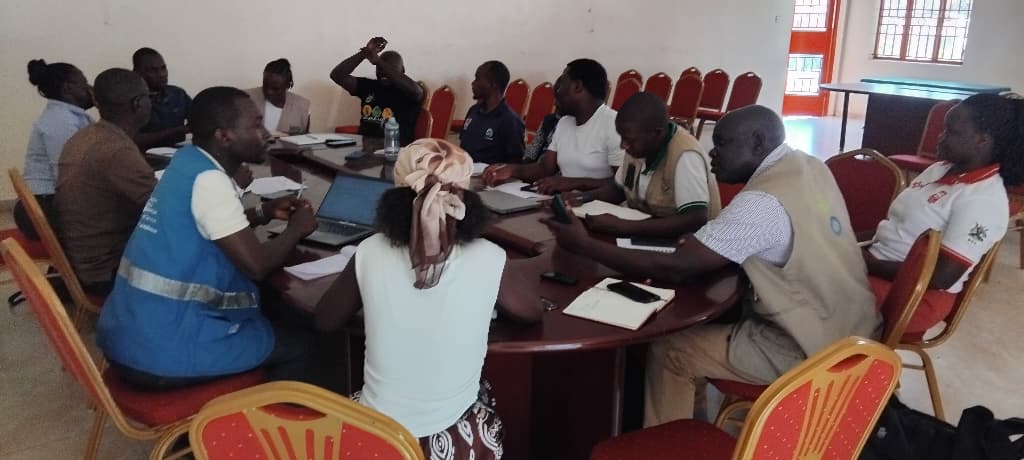 Stakeholders in Kyangwali Refugee Settlement planning livelihood interventions